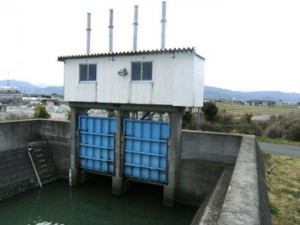 写真②わが家の近所の水門